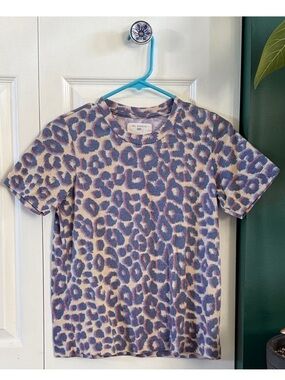 Sol Angeles x Anthropologie leopard Tee, Size Xsmall